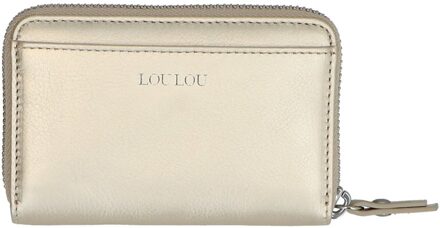 LOULOU ESSENTIELS Petite Emilie light gold Dames portemonnee Goud - H 8 x B 12 x D 3