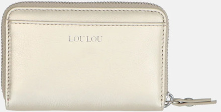 LOULOU ESSENTIELS Petite Emilie light gold Dames portemonnee Goud - H 8 x B 12 x D 3