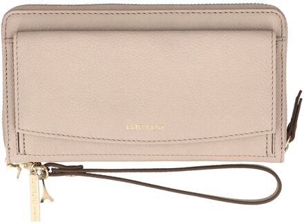 LOULOU ESSENTIELS SLB cashmere polstasje dames portemonnee Beige - H 11 x B 19 x D 4 cm