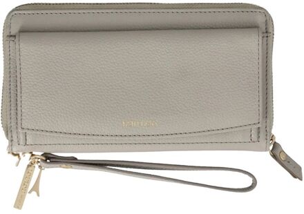 LOULOU ESSENTIELS SLB fog polstasje dames portemonnee Grijs - H 11 x B 19 x D 4 cm