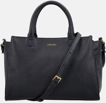 LOULOU ESSENTIELS Vera handtas M dark blue Blauw