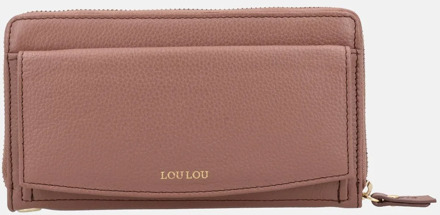 LOULOU ESSENTIELS ziparound SLB portemonnee mocha mousse Roze