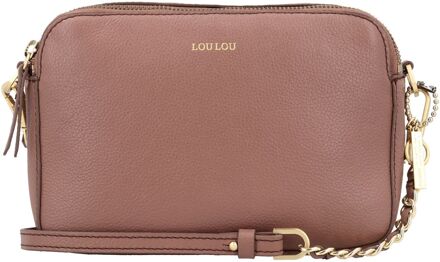 LOULOU ESSENTIELS Zoë crossbody tas mocha mousse Roze