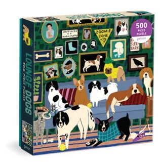 Lounge Dogs 500 Piece Puzzle - Galison