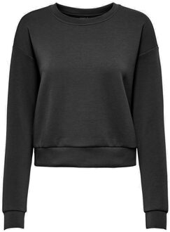 Lounge LS O-Neck Sweat - Zwart - Dames - maat  L