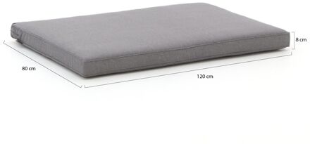 Lounge Outdoor Oxford grey - 120x80 - Grijs