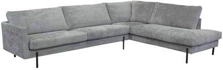 Loungebank chaise longue rechts Flyta | Feel Me Soft grijs 14 | 3,06 x 2,35 mtr breed