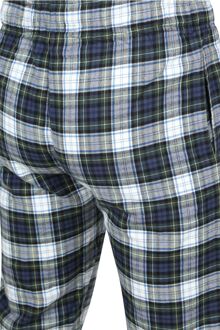 Loungebroek Ruit Blauw en Groen - S