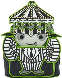 Loungefly Beetlejuice by Loungefly Backpack Mini Pinstripe heo Exclusive