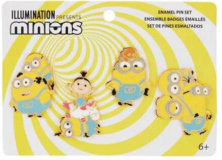 Loungefly Despicable Me by Loungefly Enamel Pins 4-Set Variety 3 cm