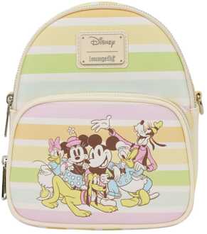 Loungefly Disney by Loungefly Crossbody Bag Mickey and Friends Rainbow Stribes