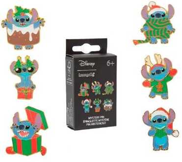 Loungefly Disney by Loungefly Enamel Pins Blind Box Stitch Holiday Display (18)