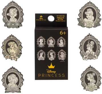 Loungefly Disney by Loungefly Enamel Pins Princess Cameos Blind Box Assortment (12)