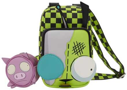 Loungefly Nickelodeon by Loungefly Crossbody Invader Zim Gir Cellphone