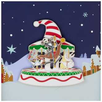 Loungefly Nightmare Before Christmas by Loungefly Enamel 3 Pins Christmas Town Carousel 3 Limited Edition 8 cm