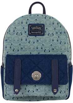 Loungefly Pokemon by Loungefly Mini Backpack Faux Denim