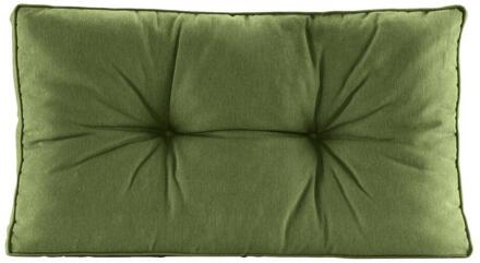 Loungekussen Florence Rug Donker 60x43 Cm - Polyester - Groen
