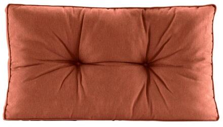 Loungekussen Florence Rug - Terracotta - 73x43 Cm - Polyester/Katoen - Bruin#Rood