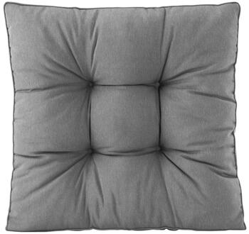 Loungekussen Florence Zit - 73x73 Cm - Katoen/Polyester - Grijs
