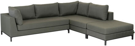 Loungeset Buiten Capri - Aluminium - Groen - 60x246x262