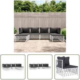 Loungeset Bukarest - Tuinhoekbank 72x72x66 cm - Wit