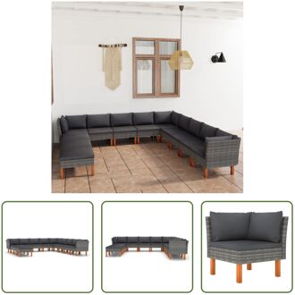 Loungeset - Comfort - Tuinmeubelen - 60.5x64.5x67cm - Grijs