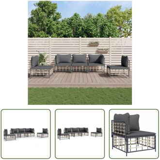 Loungeset - Comfort - Tuinmeubelen - 72x72x66 cm - antraciet Grijs