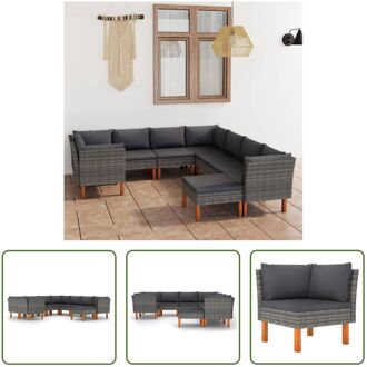 Loungeset - Comfort - Tuinmeubelen - Afmeting- 60.5 x 64.5 x 67 cm - Kleur- Grijs - Ken- Weerbestendig