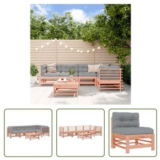 Loungeset Douglas - Tuinmeubelen - 57.5x63.5x60cm - Modulair design Bruin