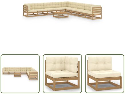 Loungeset Grenenhout XYZ - Tuinmeubelen - 70x70x67 cm Bruin