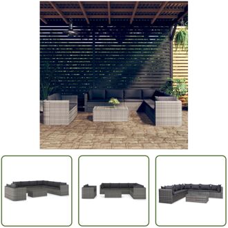 Loungeset - Modern - Tuinmeubelen - 72x72x63 cm - Grijs