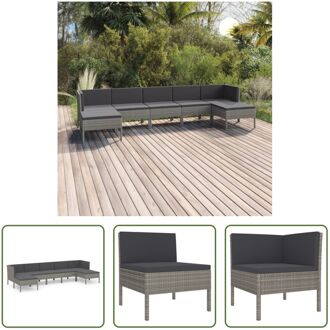 Loungeset Modulair Grijs - 57x69x69cm - Weerbestendig