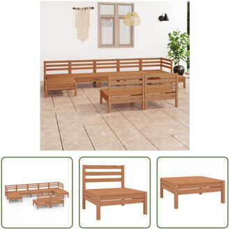 Loungeset Pallet - 63.5 x 63.5 x 62.5 cm - Honingbruin - Massief grenenhout