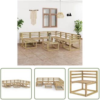 Loungeset Pallet - 64 x 64 x 70 cm - Grenenhout Bruin