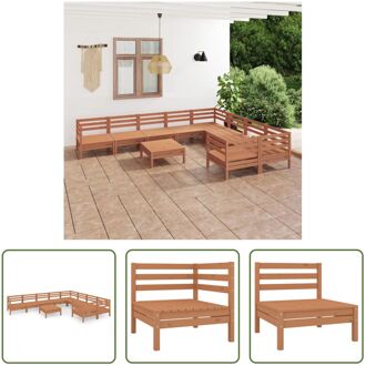 Loungeset Pallet Grenenhout - 63.5 x 63.5 x 62.5 cm - Honingbruin