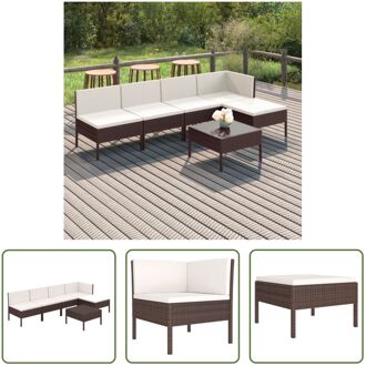 Loungeset Serene - Tuinmeubelen - Bruin - PE-rattan