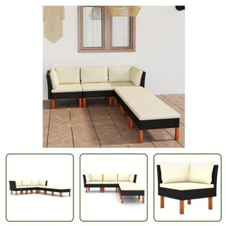 Loungeset - trendy en comfortabel - tuinmeubelset - Afmetingen- 60.5 x 64.5 x 67 cm - Kleur- zwart