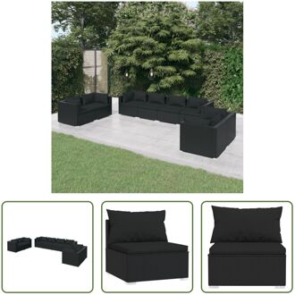 Loungeset - Trendy - Tuinmeubelen - 70x70x60.5 - Zwart