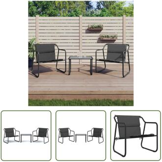 Loungeset - Trendy - Tuinmeubelen - Afmetingen- 59 x 70 x 74 cm - Ken- Duurzaam materiaal Grijs