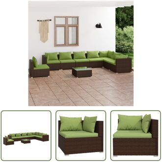 Loungeset - Trendy - Tuinmeubelset - Afmeting- 70 x 70 x 60.5 cm - Ken- Modulair design - Kleur- bruin