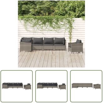 Loungeset - - Tuinmeubelen - 63x63x55.5 cm - Grijs