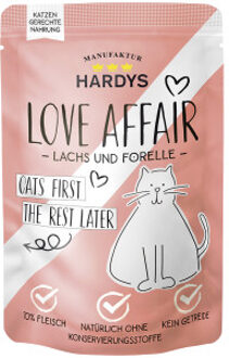 Love Affair zalm en forel natvoer kat (zakjes) 48 x 100 g