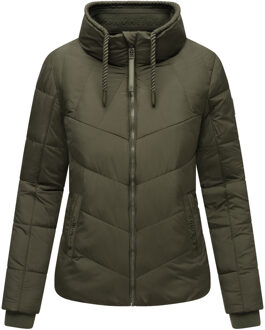 Love Fairy Gewatteerde Winterjas voor Dames - Licht, Warm & Modern Groen