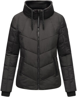 Love Fairy Gewatteerde Winterjas voor Dames - Licht, Warm & Modern Zwart