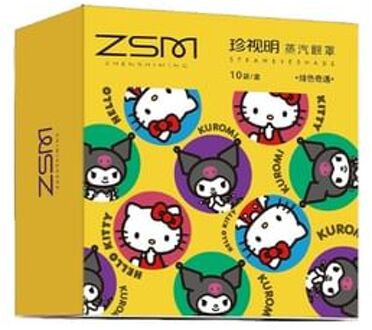 Love Heart Steam Eye Mask Kuromi Limited Edition - 3 Types Scarlet Adventure - 10pcs