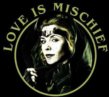Love Is Mischief DARK Men's T-Shirt - Black - L - Zwart