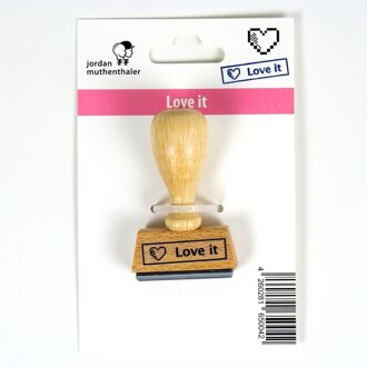Love It stempel hout 4 x 2 cm
