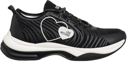 Love Moschino Abstract Patroon Sneakers voor Vrouwen Love Moschino , Black , Dames - 40 Eu,35 Eu,39 Eu,36 Eu,37 Eu,38 EU