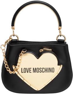 Love Moschino Baby Heart Handbag Love Moschino , Black , Dames - ONE Size