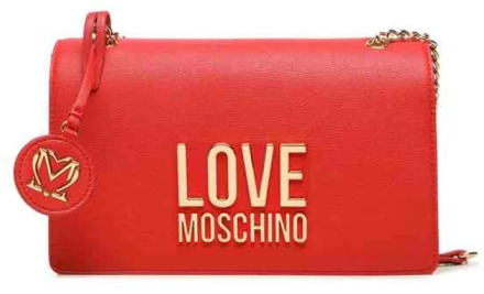 Love Moschino Bonded PU Tas Love Moschino , Red , Dames - ONE Size
